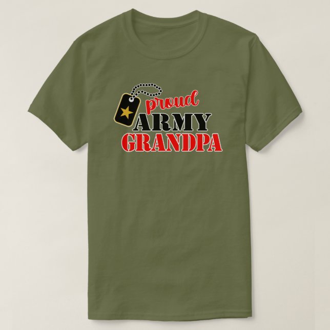 Grand-père T-Shirt de l'armée américaine fier (Design devant)