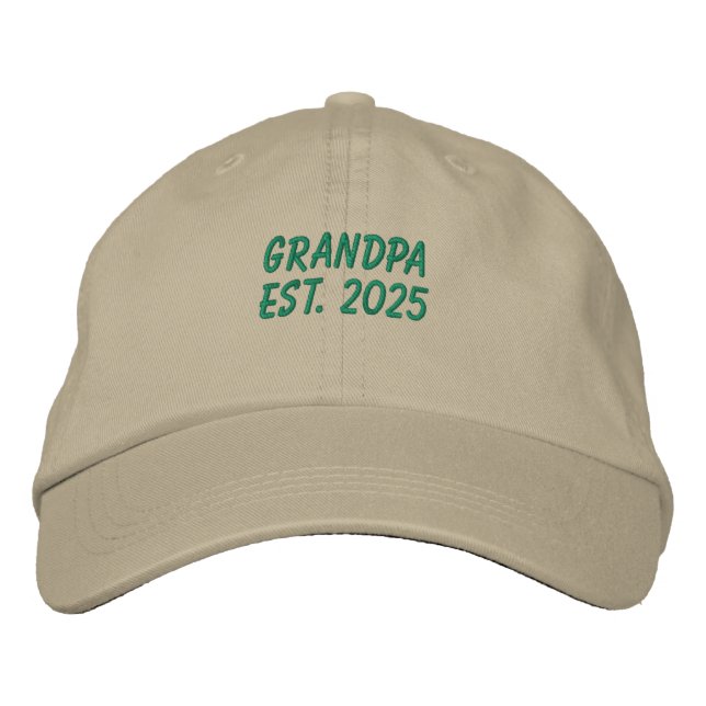 Grand-père Vert Est. casquette de baseball brodé 2 (Devant)