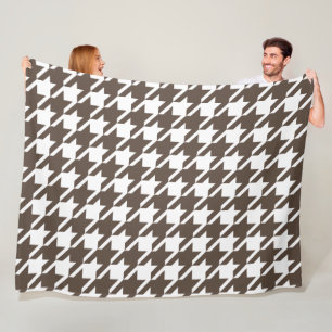 Grand Plaid Chien Brun Couverture en Laine Polaire