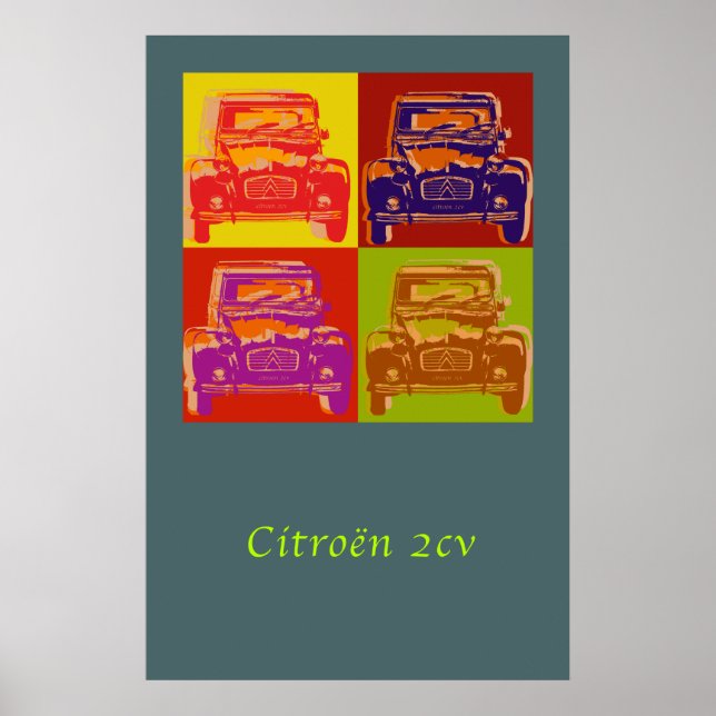 Grand poster Citroen 2CV (Devant)