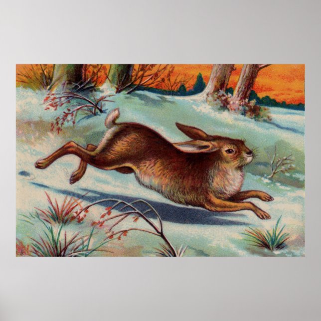 Grand poster de décembre Rabbit (Devant)