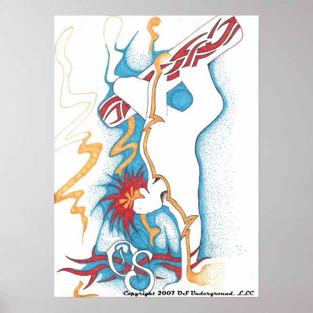 Grand poster Snowboardeur (Devant)