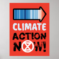 Grand poster sur le changement climatique