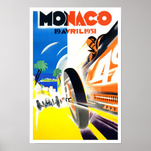 Grand Prix de Monaco 1931 Poster