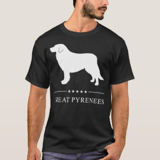 Grand Pyrénées Chien Blanc Silhouette Pullover