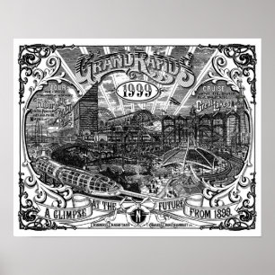 Grand Rapids 1999 20 X 16 Poster Print of Artwork