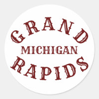 Grand Rapids, Sticker rond classique du Michigan