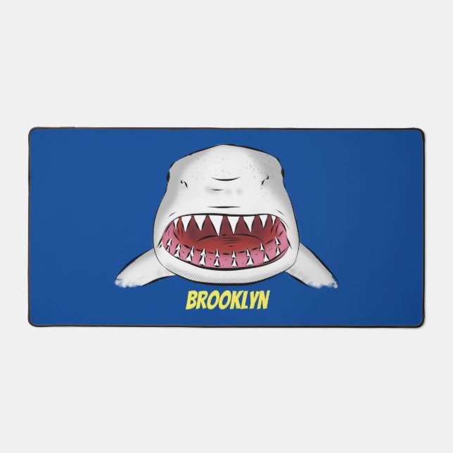 Grand requin blanc moyen dessin animé (Recto)