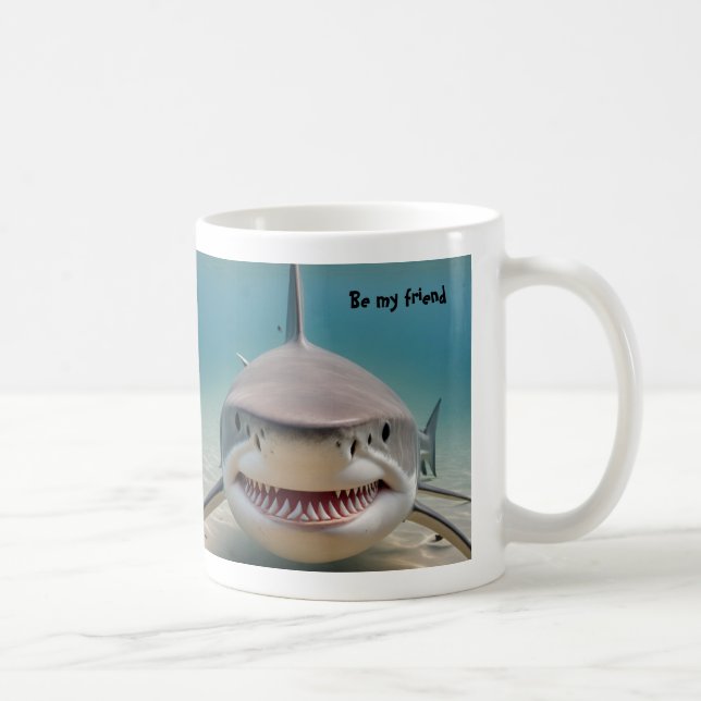 Grand requin blanc Mug (Droite)