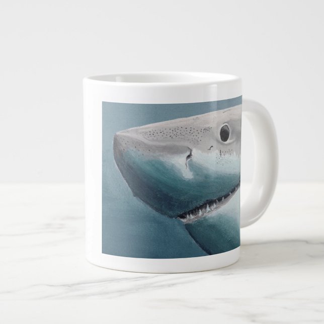 Grand requin blanc Spécialité Mug - Fins & Café (Créateur téléchargé)