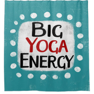 Grand rideau de douche à énergie Yoga