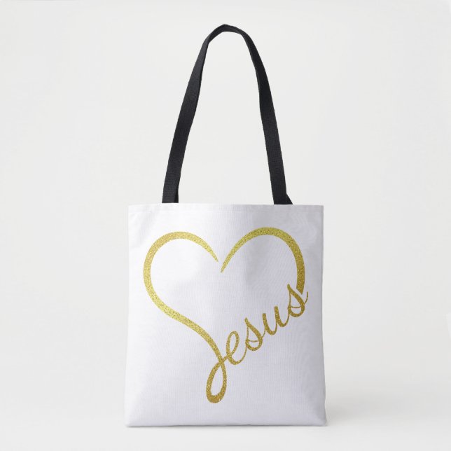 Grand sac à bandoulière Loving Jesus (Devant)