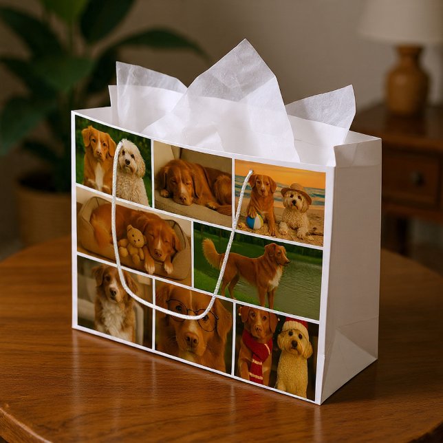 Grand Sac Cadeau 17 Photo Collage Template Make Your Own Fun (17 Photo Collage Template Make Your Own Fun Large Gift Bag by Ricaso. Add your own photographs
)