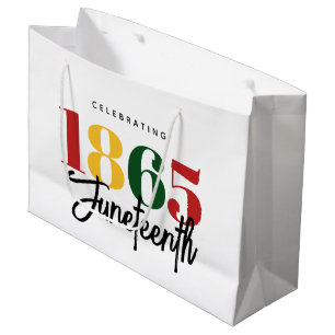 Grand Sac Cadeau 1865 Liberté Célébration de l'histoire noire
