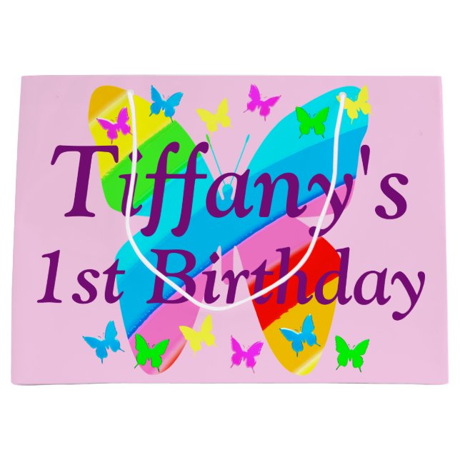 GRAND SAC CADEAU 1ER ANNIVERSAIRE SAC-CADEAU PERSONNALISÉ (Devant)