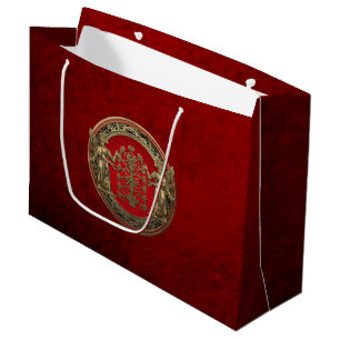 Grand Sac Cadeau [220] Deux Ninurtas d'or avec arbre de vie