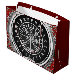 Grand Sac Cadeau [220] Vegvisir - Viking Silver Magic Runic Compass