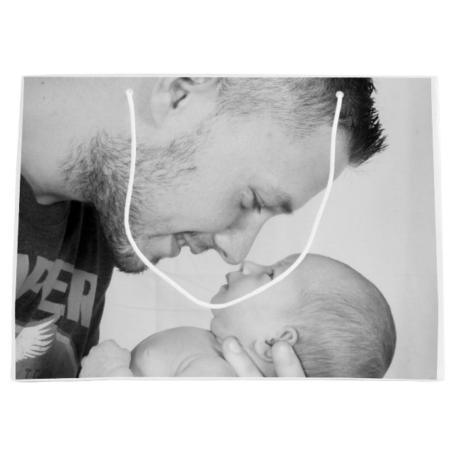 Grand Sac Cadeau 2 Photo Custom  (Devant)