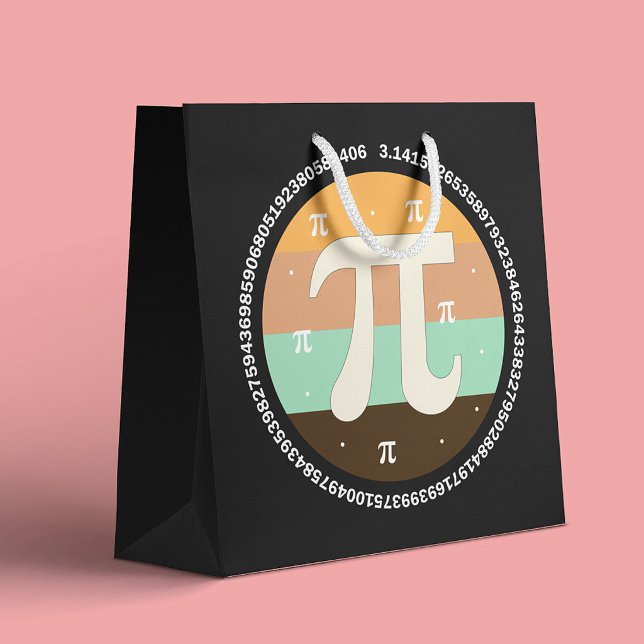 Grand Sac Cadeau 3.14 Conception de la Journée nationale Pi - Idée  (Créateur téléchargé)