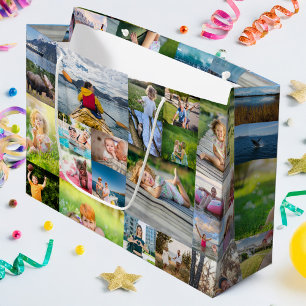 Grand Sac Cadeau 40 Collage photo horizontal