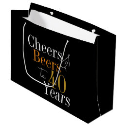 Grand Sac Cadeau 40e anniversaire Soeurs et fête des bières Faveur