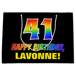 Grand Sac Cadeau 41e anniversaire : Audacieux, amusant, simple, arc