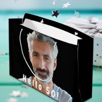 50e anniversaire personnalisé photo bonjour 50 hom