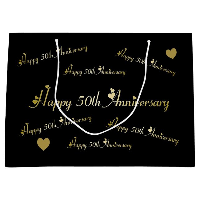 Grand Sac Cadeau 50e Anniversary (Devant)