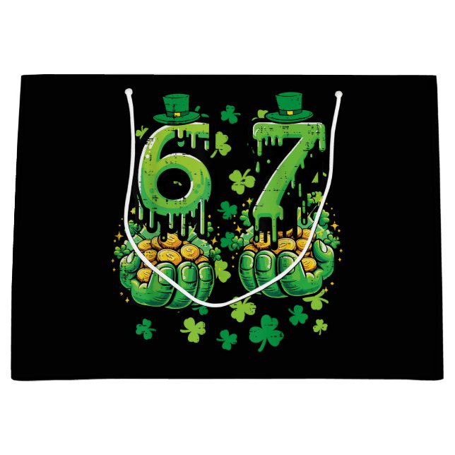 Grand Sac Cadeau 6 7 St Patricks Day (Devant)