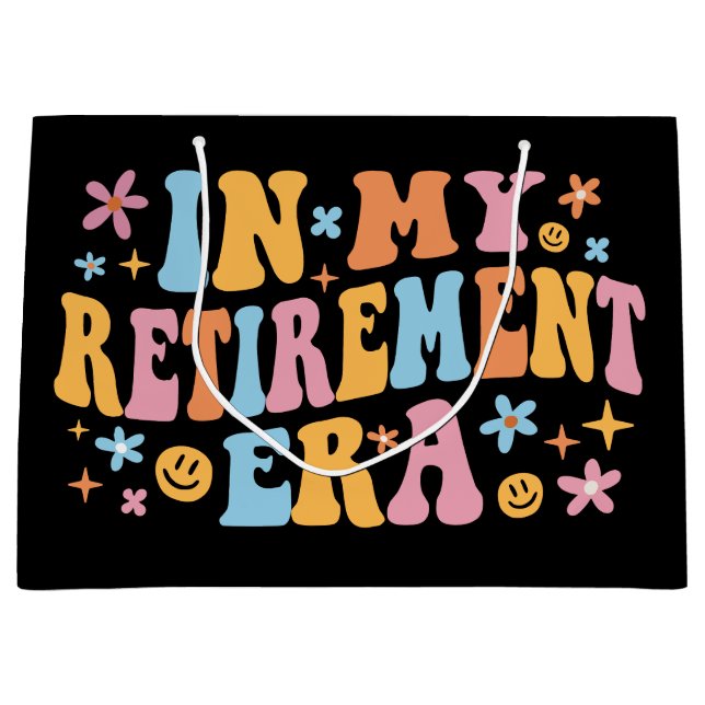 Grand Sac Cadeau A L'Ère De La Retraite I (Devant)