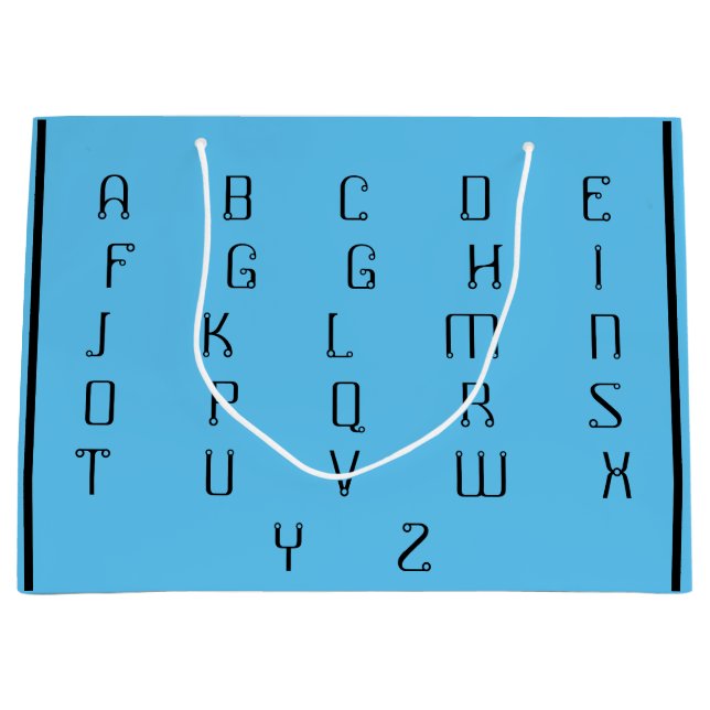 GRAND SAC CADEAU ABC _BEAUTIFUL_BLACK_BLUE (Devant)