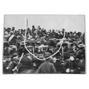Grand Sac Cadeau Abe Lincoln Adresse de Gettysburg : Fin de la Guer