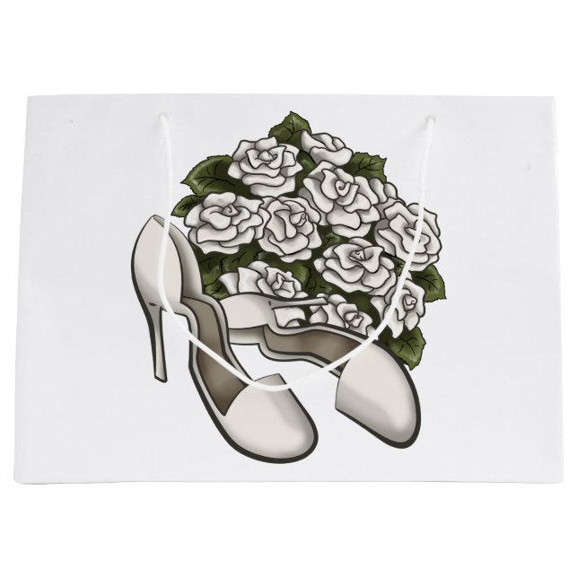 Grand Sac Cadeau Accessoires nuptiaux (Devant)