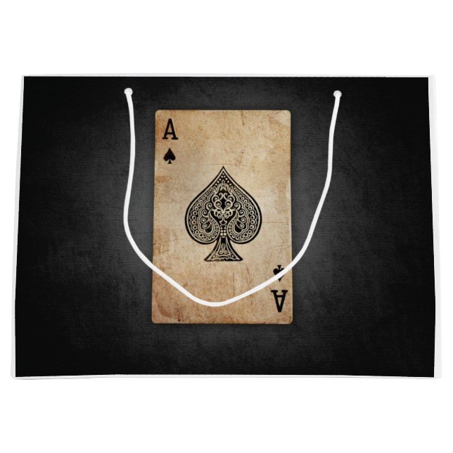 Grand Sac Cadeau Ace of spades (Devant)