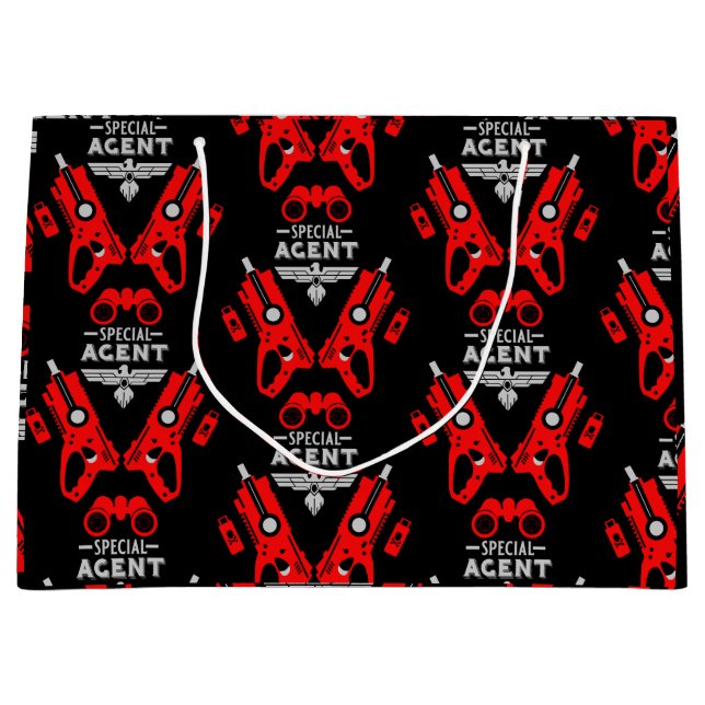 Grand Sac Cadeau Agent spécial (Devant)