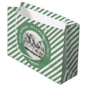 Grand Sac Cadeau Alice au Pays des merveilles - Tea Party de Mad Ha