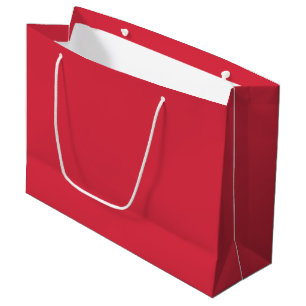 Grand Sac Cadeau Alizarin (couleur solide)