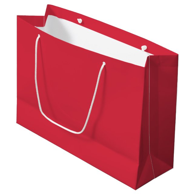 Grand Sac Cadeau Alizarin (couleur solide) (Devant Angle)