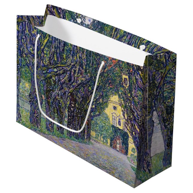 Grand Sac Cadeau Allee à Schloss Kammer, Gustav Klimt (Devant Angle)