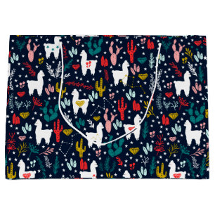 Grand Sac Cadeau Alpaga mignon