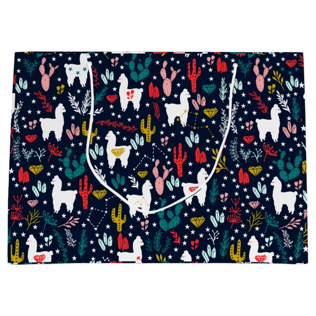 Grand Sac Cadeau Alpaga mignon (Devant)