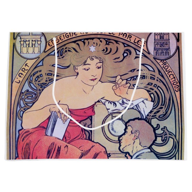 Grand Sac Cadeau Alphonse Mucha (Devant)