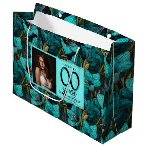 Grand Sac Cadeau Amaryllis Élégant Cadeau 40e Anniversaire Pour Fil
