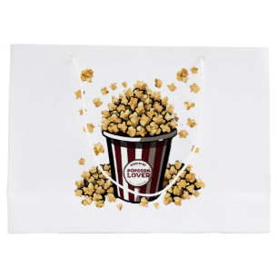 Grand Sac Cadeau Amateur de pop-corn