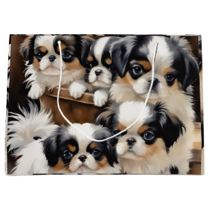 Grand Sac Cadeau Amour de Chin Japonais