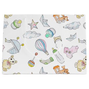 Grand Sac Cadeau Amusants bébés choses 