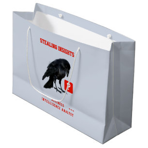 Grand Sac Cadeau Analyste en intelligence d'affaires Crow