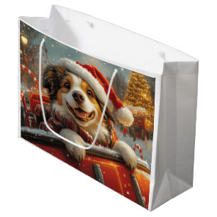 Grand Sac Cadeau Anatolie Berger Chien Roller Dessous de verre Noël