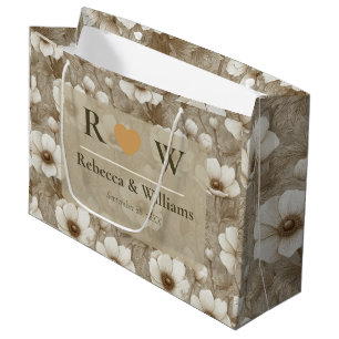Grand Sac Cadeau Anémones Tropicales Mariage Floral Forest
