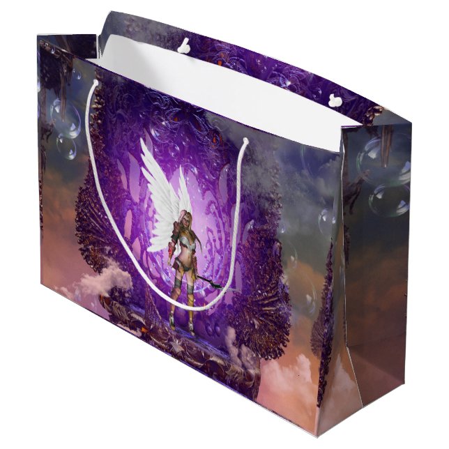 Grand Sac Cadeau Angel dans le ciel (Dos Angle)